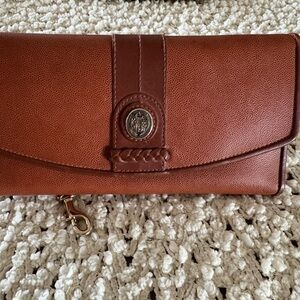 Chic Brown Leather Women's Wallet